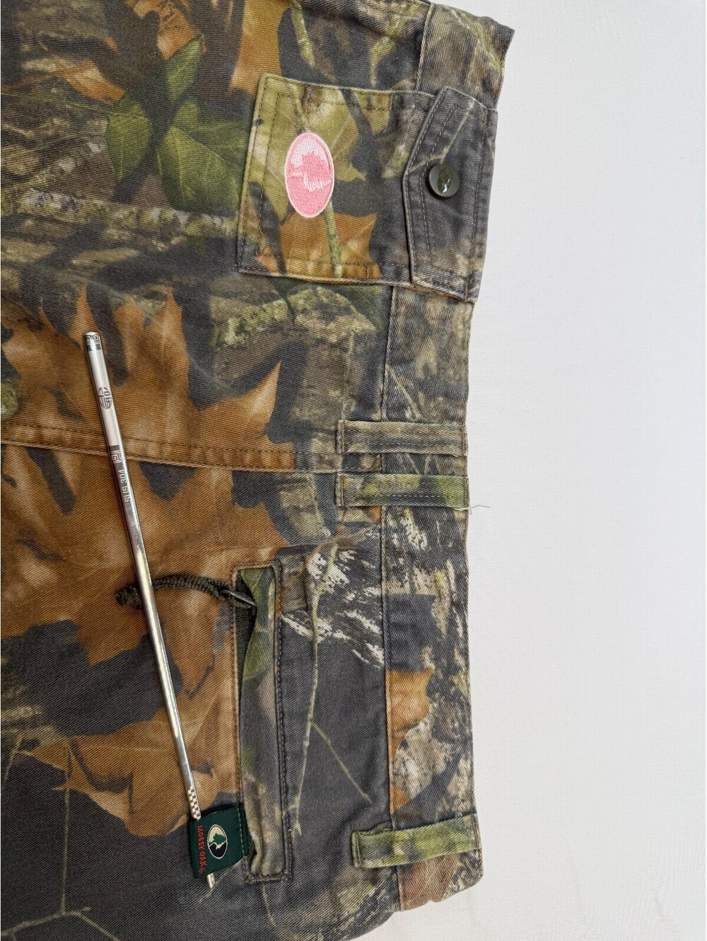Mossy Oak Women's Cargo Pants Straight Flat Front Camouflage Size 8 Green - Picture 10 of 14